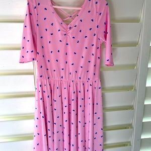 Dot dot smile pink ballerina dress size 7